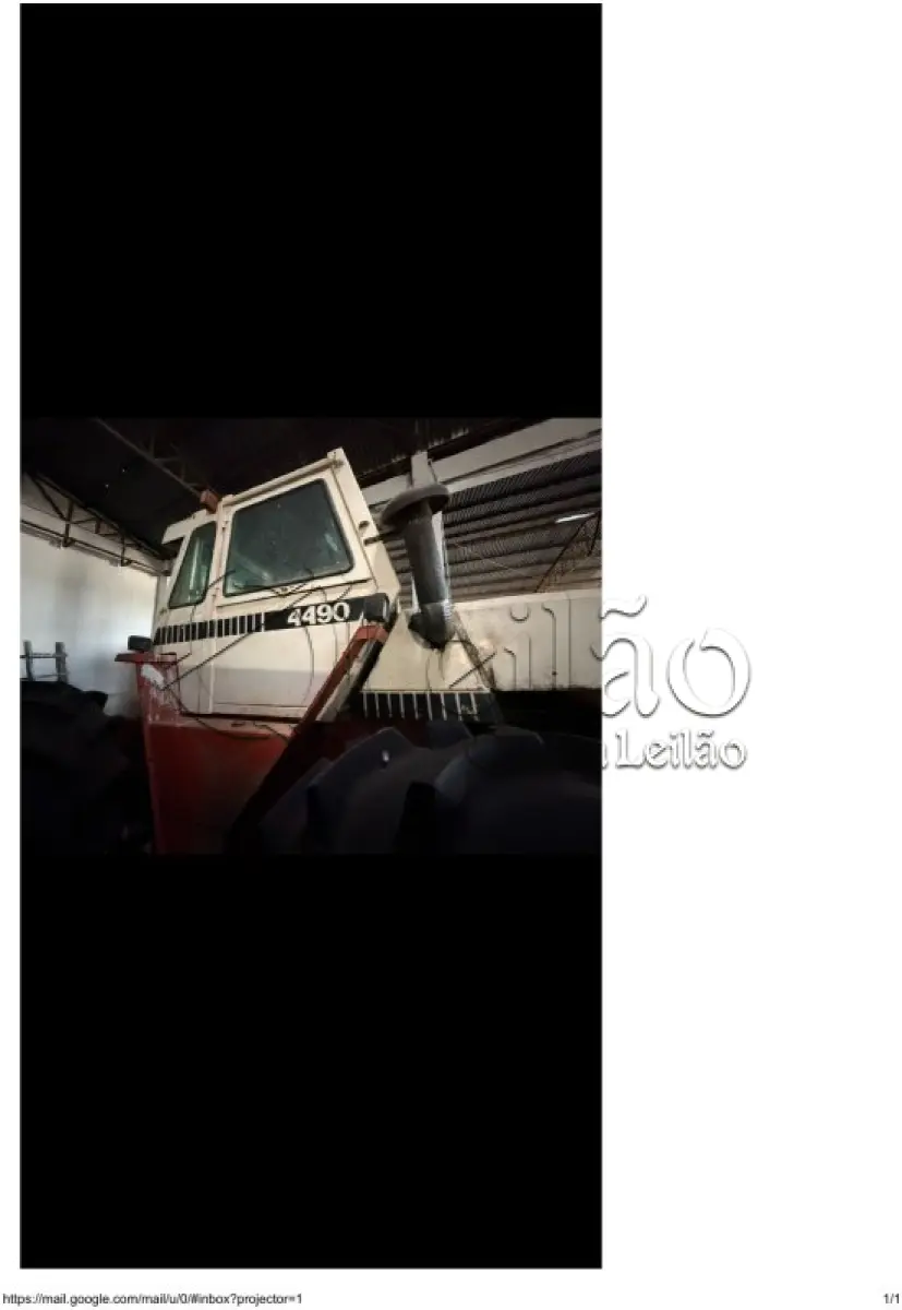 LOTE 001 - TRATOR CASE 4490 – BRANCO