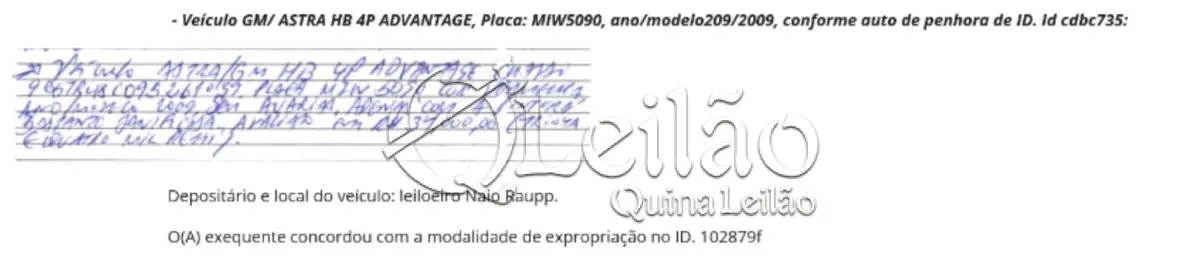 LOTE 001 - Chevrolet Astra Hatch Advantage 2009, prata