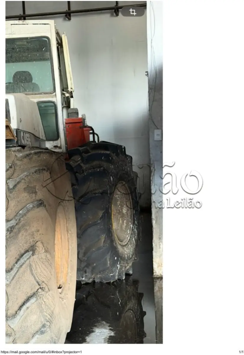 LOTE 001 - TRATOR CASE 4490 – BRANCO