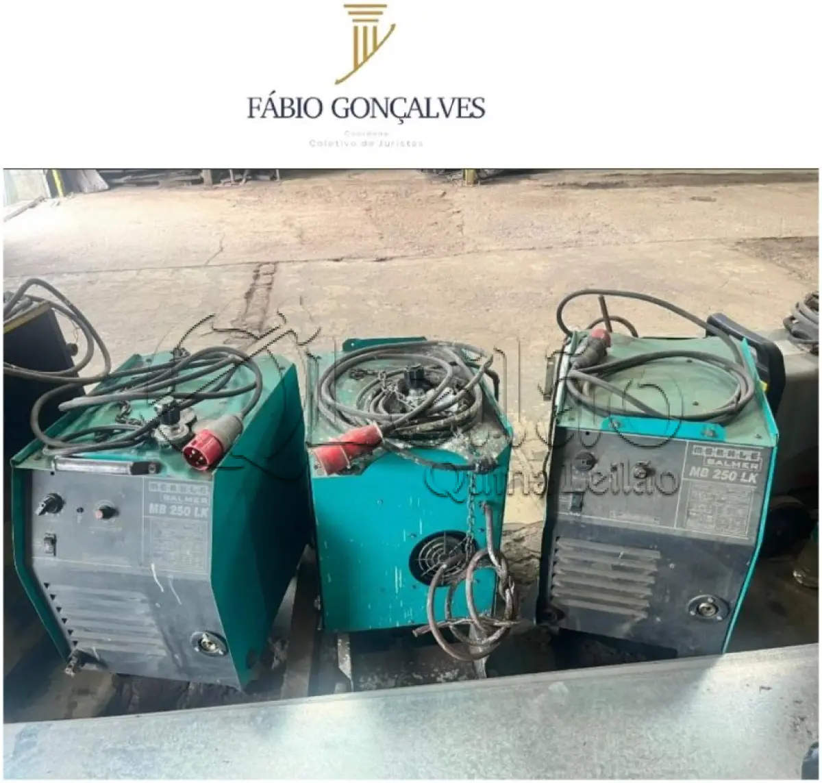 LOTE 001 - 03 MÁQUINAS DE SOLDA MIG ESAB SMASHWELD 257