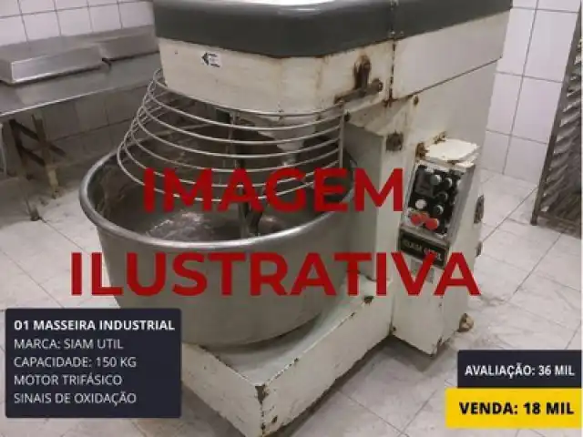 Masseira Industrial com 50% do valor de avaliação!